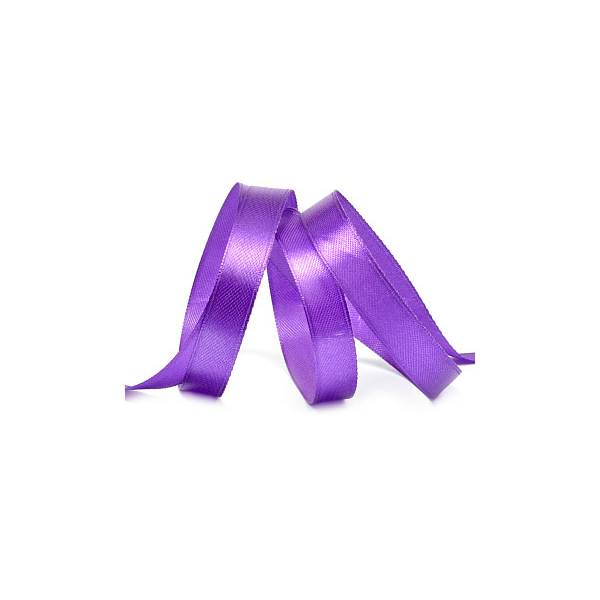 Лента атласная 12мм*32,9м Фиолетовая