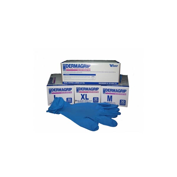 Перчатки латексные пов. прочн. Dermagrip "XL" (1/25пар)