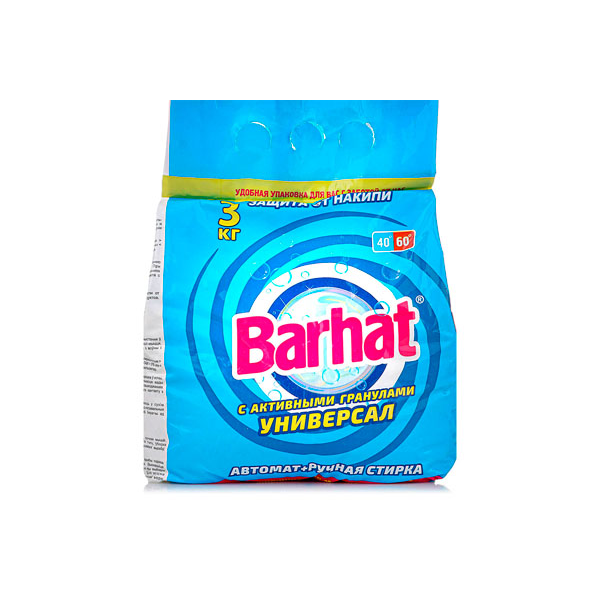 Стиральный порошок "Barhat универсал" 3,0 кг (1/4)