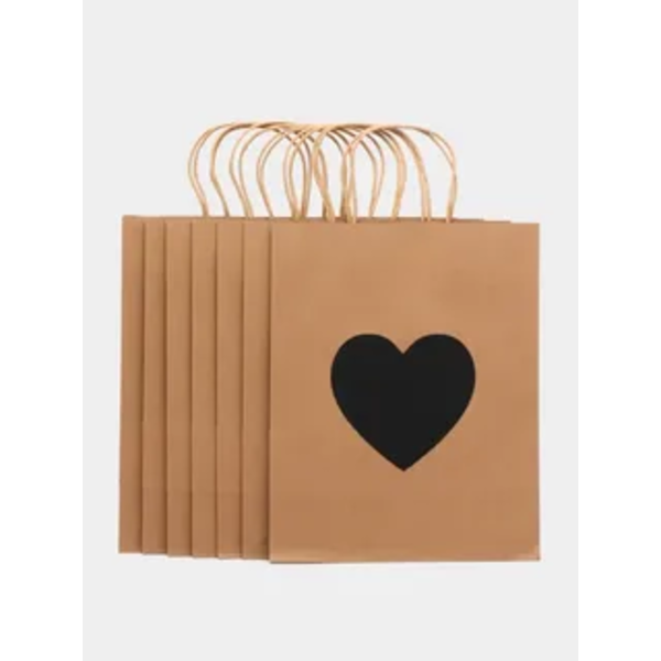 Пакет подарочный 26*32 "Kraft Mix" скретч-слой+стилус, ассорти (1/12)