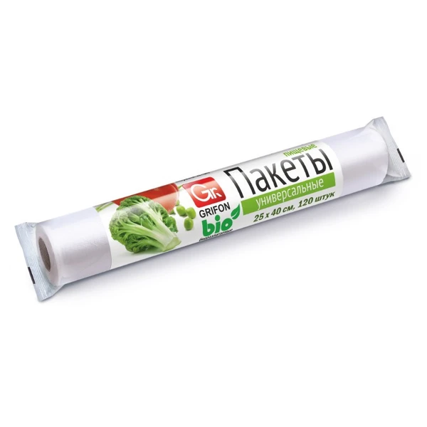 Пакеты универсальные GRIFON Bio 5л (25 х 40см, 8мкм),120шт. ПНД