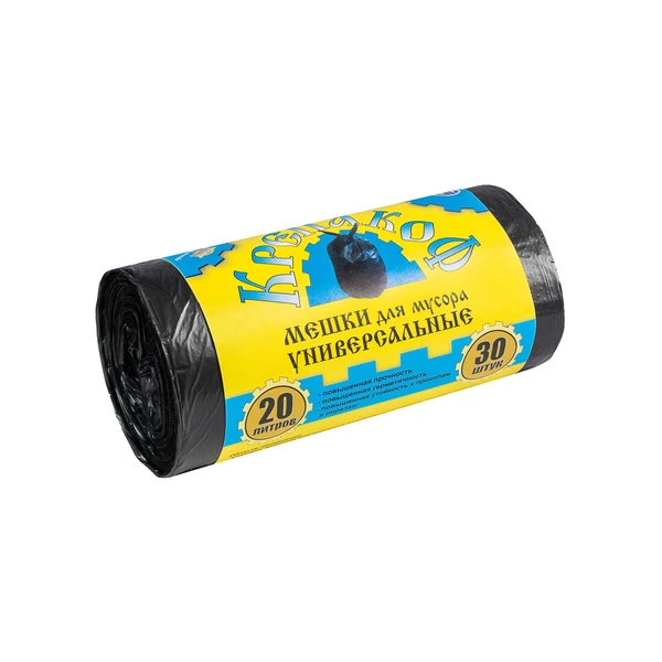 Мешки для мусора КРЕПАКОФФ 20л. 30шт в рулоне 9мкм