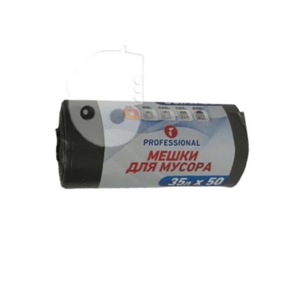 Пакеты для мусора GRIFON 35л, 50*60см, 50шт. в рулоне, ПНД, PROFESSIONAL