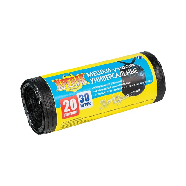 Мешки для мусора КРЕПАК 20л. 30шт