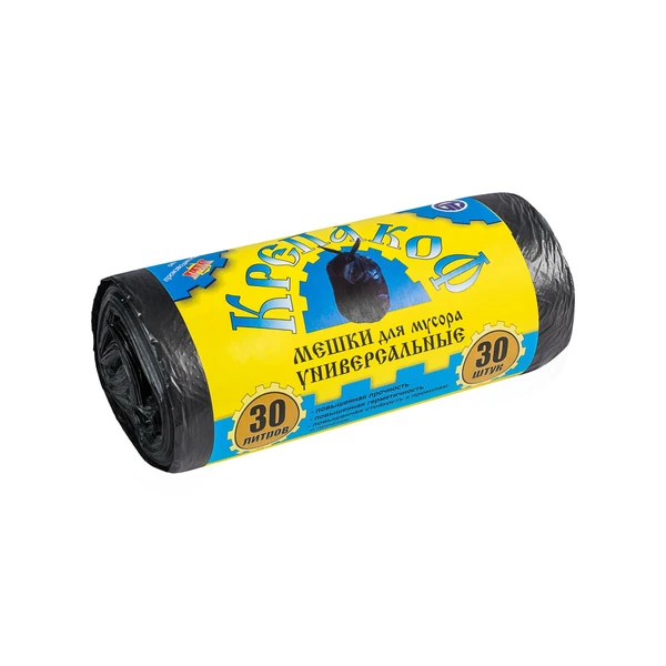 Мешки для мусора КРЕПАКОФФ 30л. 30шт.в рулоне 9мкм