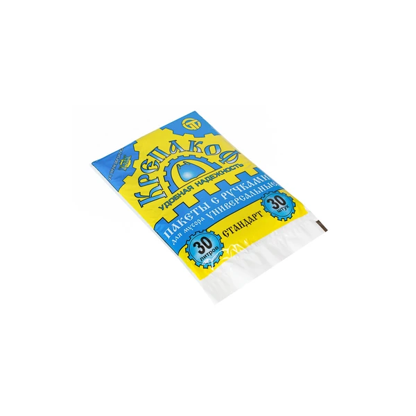 Мешки для мусора КРЕПАКОФФ с ручками 30л. 30шт.в стопе 9мкм