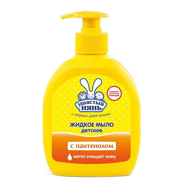 Мыло-крем жидкое Ушастый Нянь с Пантенолом 300мл