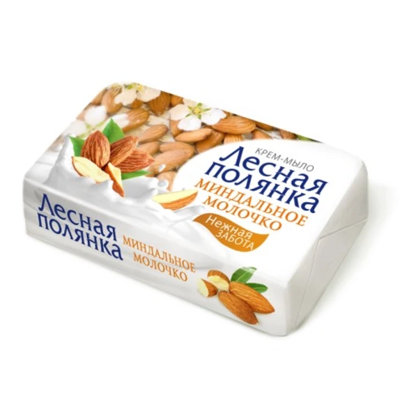 Мыло-крем ЛЕСНАЯ ПОЛЯНКА 90гр Миндальное молочко