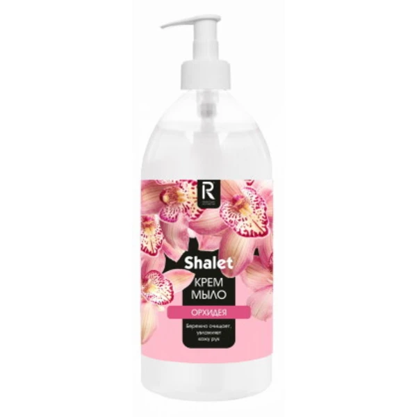 Мыло-крем жидкое SHALET 1л., Орхидея, Тонизирующее