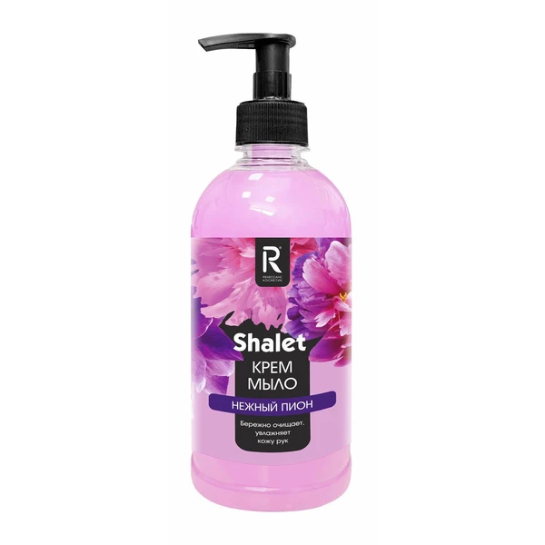 Мыло-крем жидкое SHALET 1л., Нежный пион, Успокаивающее