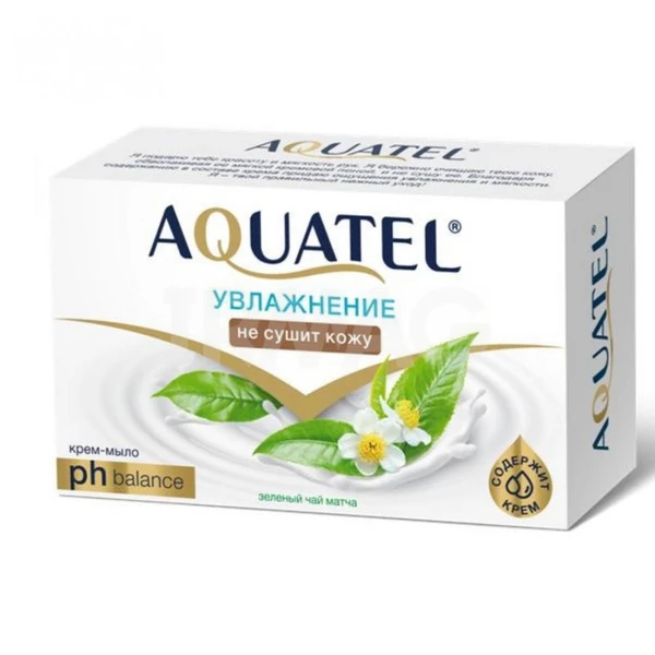 Мыло - крем 90г. Aquatel Зеленый чай матча