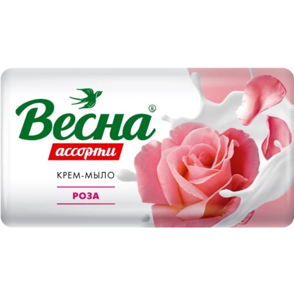 Мыло - крем 90гр. ВЕСНА Ассорти Роза