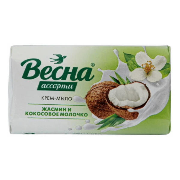 Мыло - крем 90гр. ВЕСНА Ассорти Жасмин и кокосовое молочко