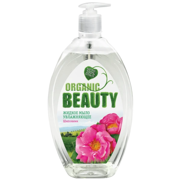 Мыло жидкое ОРГАНИК БЬЮТИ 500мл, Увлажняющее, Шиповник