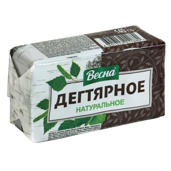 Мыло в пленке 140гр ВЕСНА Народное ГОСТ ДЕГТЯРНОЕ