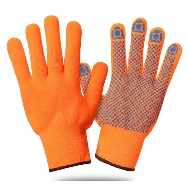 Перчатки Акриловые СУПЕР ЛЮКС ЗИМА с ПВХ точкой