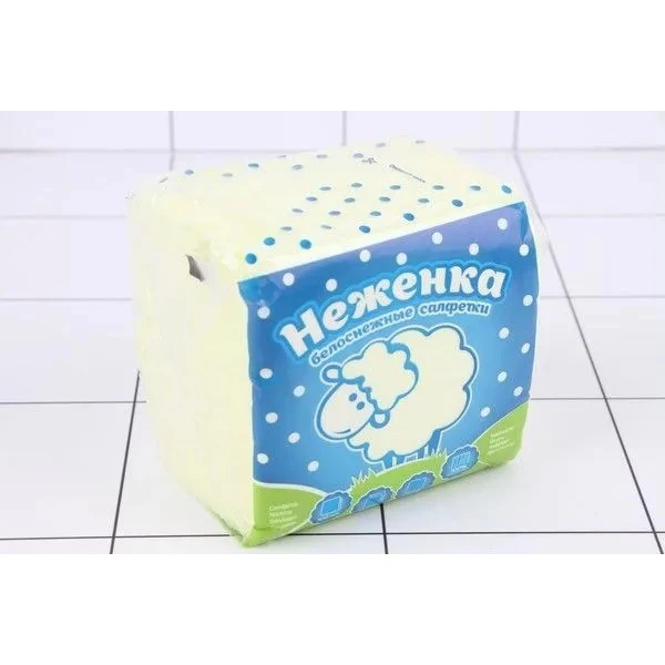 Салфетки бумажные «Неженка» 100шт., 1слой