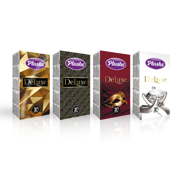 Платочки бумажные Plushe Deluxe, 10 листов, 3 слоя