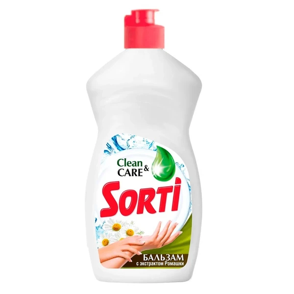 Ср-во для посуды SORTI-КАПЛЯ 450мл Бальзам с экстрактом Ромашки