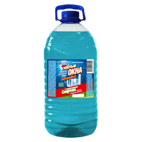 Средство для мытья стекол Чистые окна Золушка с Нашатырным спиртом 5л (канистра ПЭТ)