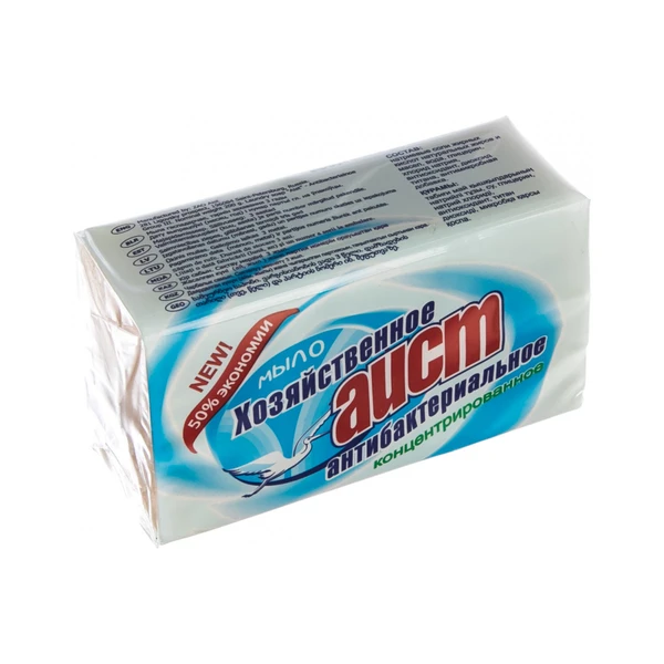 Мыло хозяйственное Аист Антибактериальное 200гр. в упаковке