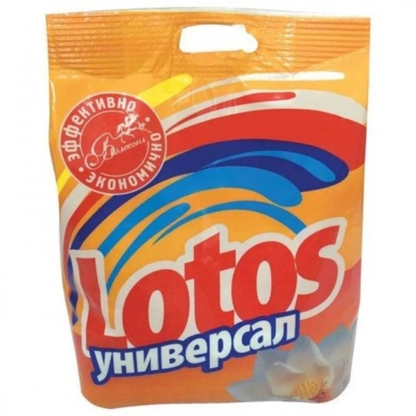 Стиральный порошок универсал Лотос 400 гр мягкая упаковка