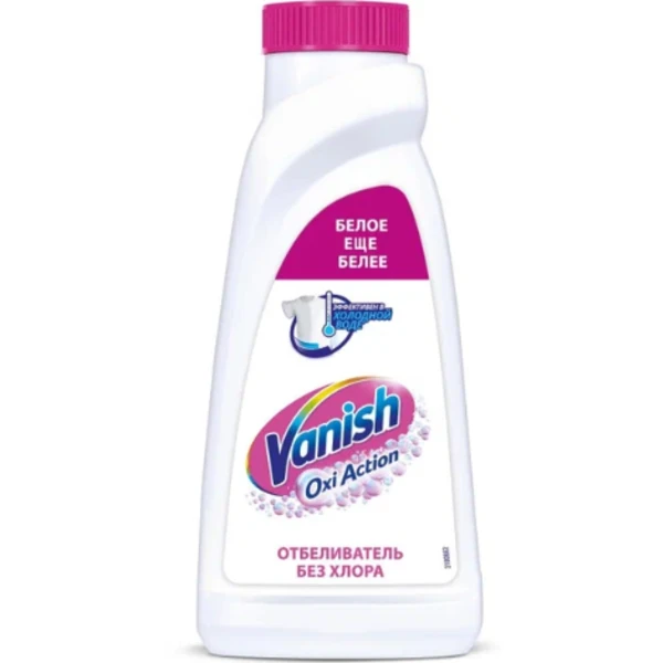 Пятновыводитель VANISH OXI Action мягкий 450мл Кристальная белизна