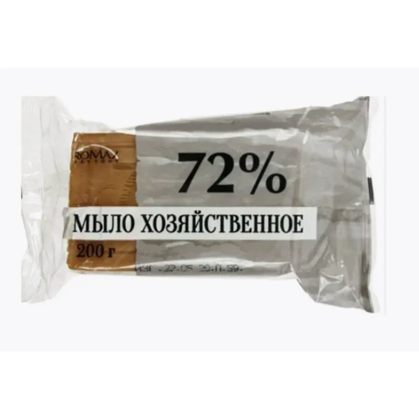 Мыло хозяйственное 72% 200гр ROMAX