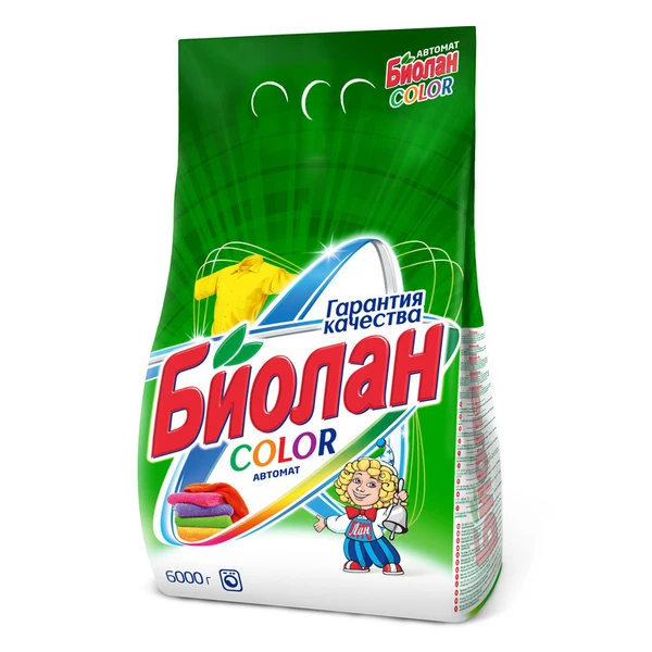 Стиральный порошок автомат Биолан 6000гр. Колор