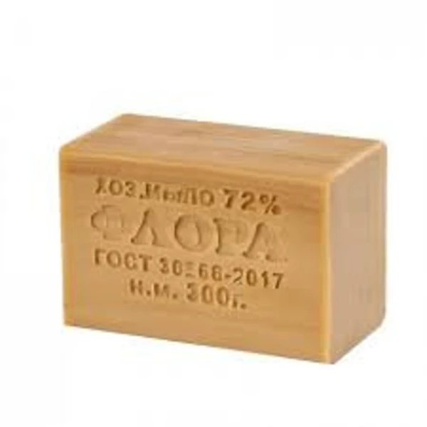Мыло хозяйственное ФЛОРА 300гр. 72%, без упаковки