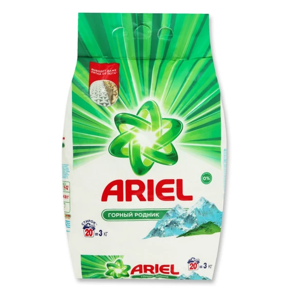 Стиральный порошок автомат ARIEL Горный Родник 3000гр