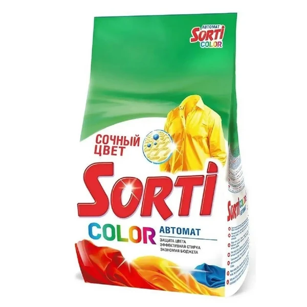 Стиральный порошок автомат Сорти 3000гр Color