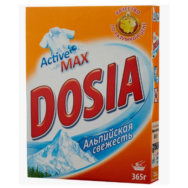 Стиральный порошок ручная стирка DOSIA Active3 365гр Альпийская свежесть