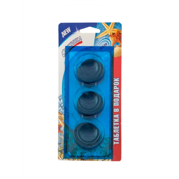 Для сливного бачка таблетка СВЕЖИНКА Море 3шт (3*40гр)