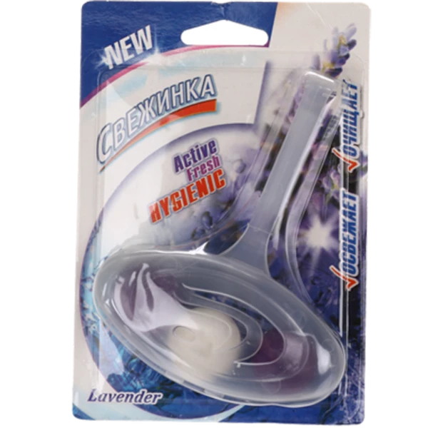 Освежитель WC СВЕЖИНКА шарики в подвеске 40гр Лаванда (блистер)