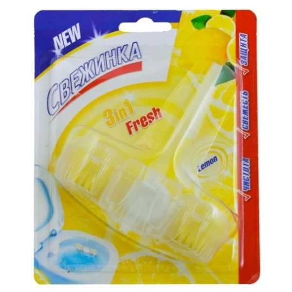 Освежитель WC СВЕЖИНКА 3в1 Fresh Lemon 1*40гр. шарики в подвеске (блистер)