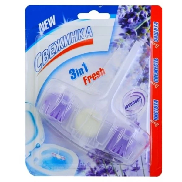 Освежитель WC СВЕЖИНКА 3в1 Fresh Lavennder 1*40гр. шарики в подвеске (блистер)