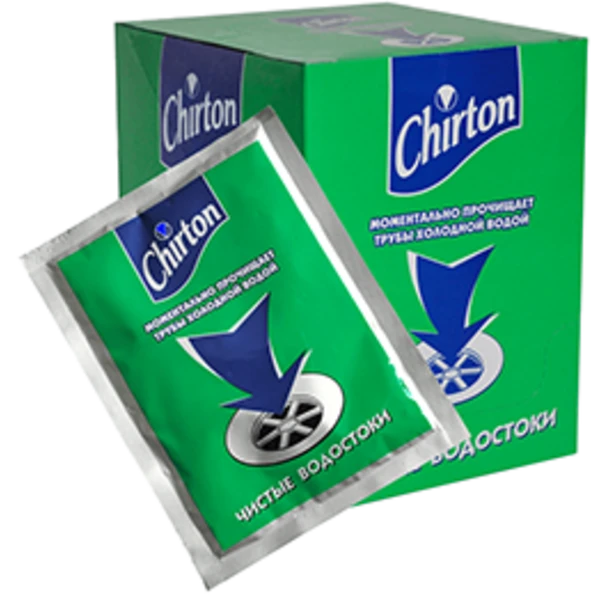 Cредство (порошок) для прочистки труб ХОЛОДНОЙ водой 