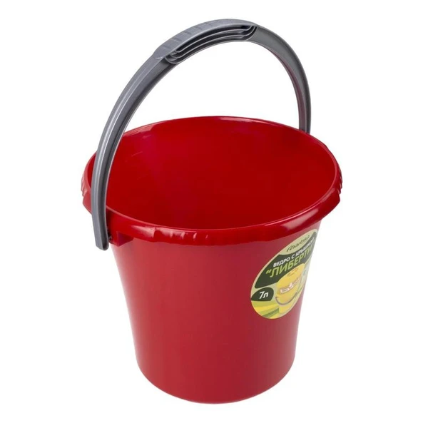 Ведро 7л Либерти красное