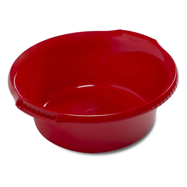 Таз 12л Водолей круглый красный