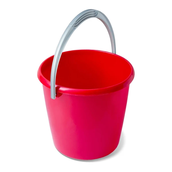 Ведро 10л Соло перламутровое красное