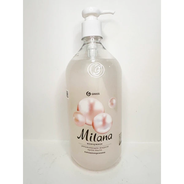 Жидкое крем-мыло "GRASS" 1л Жемчужное (1/6)