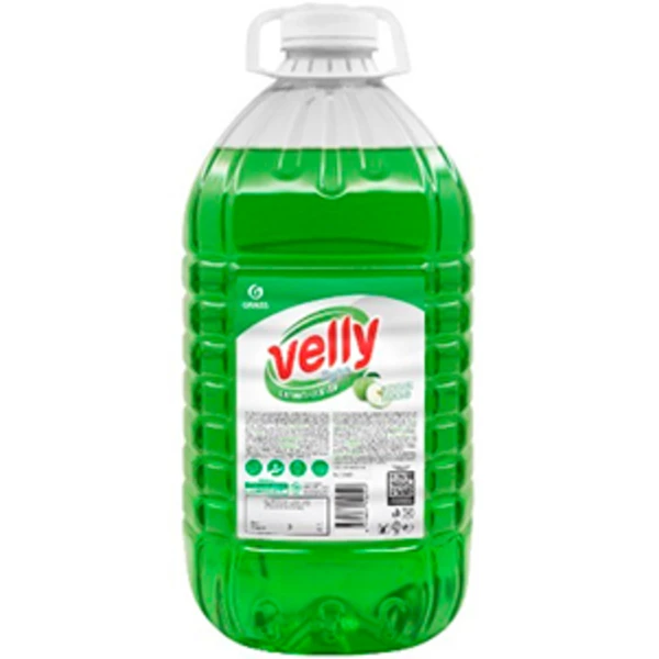 Средство для мытья посуды "Velly light" Зеленое яблоко 5л (1/4)