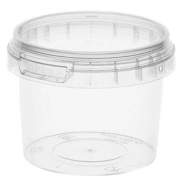 Контейнер круглый с крышкой 120мл, упорное кольцо+конт.замок, ВЗЛП (1/80/480)