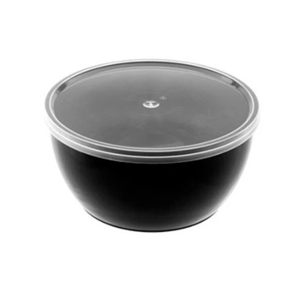 Банка-плошка 360мл Черная НОВАЯ (1*50/10уп)