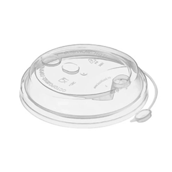 Крышка для стакана со СЪЕМНЫМ питейником d-90 прозрачная (1*50/20уп)