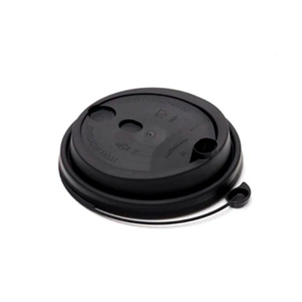 Крышка для стакана со СЪЕМНЫМ питейником d-90 черная (1*50/20уп)