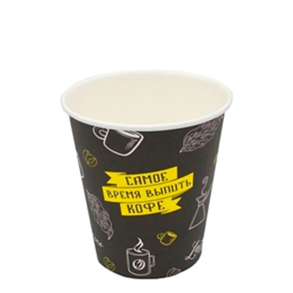 Стакан 250мл. для горячего "Время кофе" (1*50/20уп)