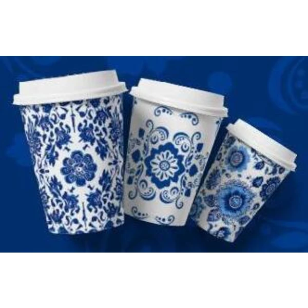 Стакан 250мл. для горячего "Гжель" (1*50/20уп)