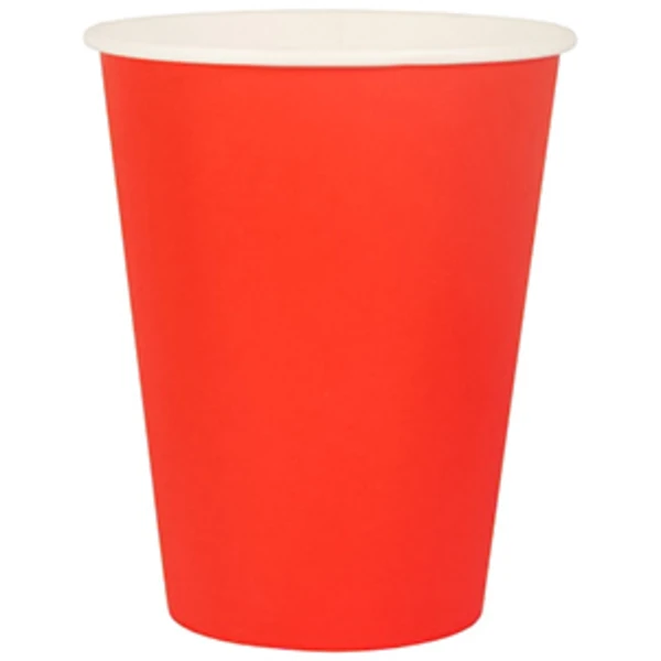 Стакан 350мл. для горячего Красный (1*50/20уп)